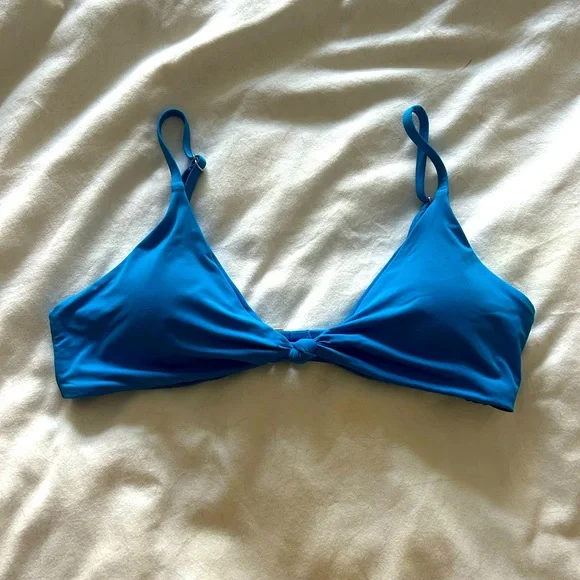 Dippin' Daisy's Blue and White Geometric Bikini - Picture 2 of 5